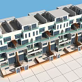 Modern Residential Building With White Exterior Large Windows And Glass Railing Balconies