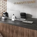 Modern table and chair combination table and chair combination 3d model