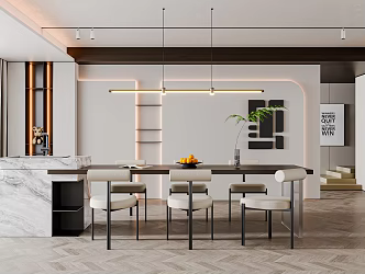 Modern Restaurant 3d model