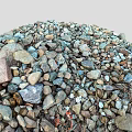 Stone Pile Building Material Pebbles Stone Block Rock Material Scanning Stone 3d model