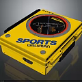 Sony Sports Walkman Yellow Portable Audio Device With Playback Controls And Classic Design