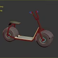 Modern Electric Scooter With Large Wheels Sleek Gray Design And Reflective Surface