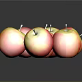 Shiny Red And Yellow Apples In A Pile On Black Surface