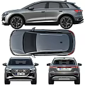 Audi SUV Car Front And Rear View Exterior Design