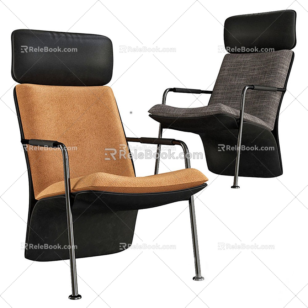 Chair Seat Leisure Chair Single Chair 3d model