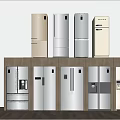 Modern refrigerator 3d model