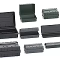 Toolbox storage box flight box plastic box 3d model