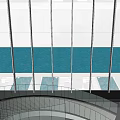 Modern Sales Office Building Simple Sales Department Sinking Club Sinking Courtyard 3d model