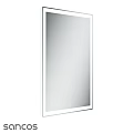 Modern Daily Washing Supplies Bathroom Mirror With White Frame Rectangular Design