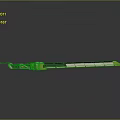 Modern Green White Streamlined Vehicle Design With Windows Panels And Reflective Base