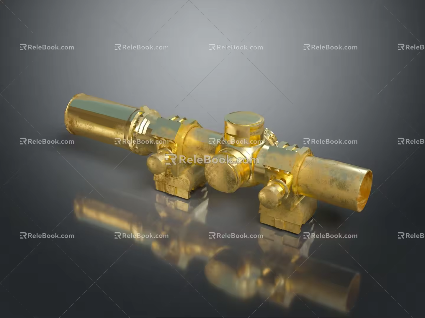Infrared Steiner Laser Pistol Light Source Firearm Sight Firearm Device 3d model