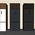 Modern Double Door Fridge Freezers With Various Color And Cabinet Styles