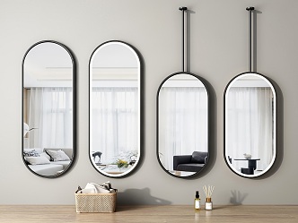 mirror bathroom mirror hanging mirror bathroom mirror dressing mirror full-length mirror hanging mirror 3d model