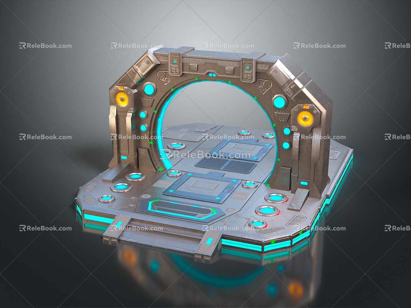 Science Fiction Door Science Fiction Door Science Fiction Entrance Door Science Fiction Entrance Future Door Security Door Password Door 3d model