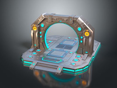 Science Fiction Door Science Fiction Door Science Fiction Entrance Door Science Fiction Entrance Future Door Security Door Password Door 3d model