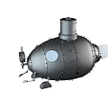 Modern Submarine 3d model