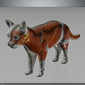 Educational Anatomical Cat Model Illustrating Internal Organs And External Hair Features
