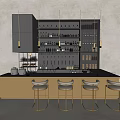 Mediterranean Bar Counter 3d model