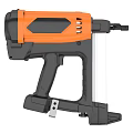 Orange and Black Electric Staple Gun With Handle And Magazine
