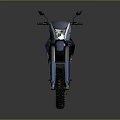 Blue Off Road Motorcycle With Modern Design And Black Seat Large Tires