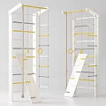 Multi functional Climbing Frame Sports Equipment with Ladder Rungs Rings Ropes for Kids Fitness Training