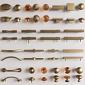 Cabinet Door Handle Cabinet Door Handle Metal Handle Crystal Handle Round Handle Round Handle 3d model