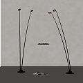 poliform modern floor lamp metal floor lamp 3d model