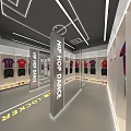 Hip Hop Dance Locker Room Interior With Clothing Racks And Modern Design Elements