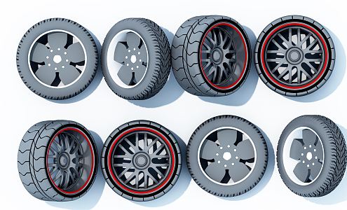 Modern Tires 3d model