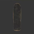 Vintage Skateboard With Wooden Deck Yellow Wheels And Classic Design