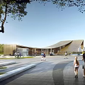 Modern Sales Office Architecture Exhibition Art Gallery Architecture 3d model
