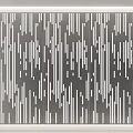 Contemporary Architectural Wall Panel With Vertical Striped Perforated Design and Gray Finish