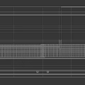 Wooden Storage Cabinet with Lattice Upper Doors Open Middle Compartment and Mesh Panel Design