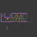 Modern Bar Interior With Neon Lighting Bar Counter High Stools And Screens