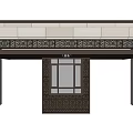 New Chinese Style Gate Characteristic Entrance Gate 3d model