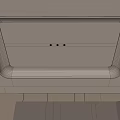 Square Arc Ceiling Special-shaped Ceiling GRG Embedded Spotlight 2014 3d model