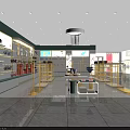 Modern Clothing Store Interior Design With Display Racks Shelves And Fashion Accessories