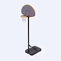 Portable Basketball Stand With Adjustable Backboard Rim Net And Stable Base
