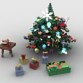 Lego toy Christmas tree gift Christmas holiday 3d model