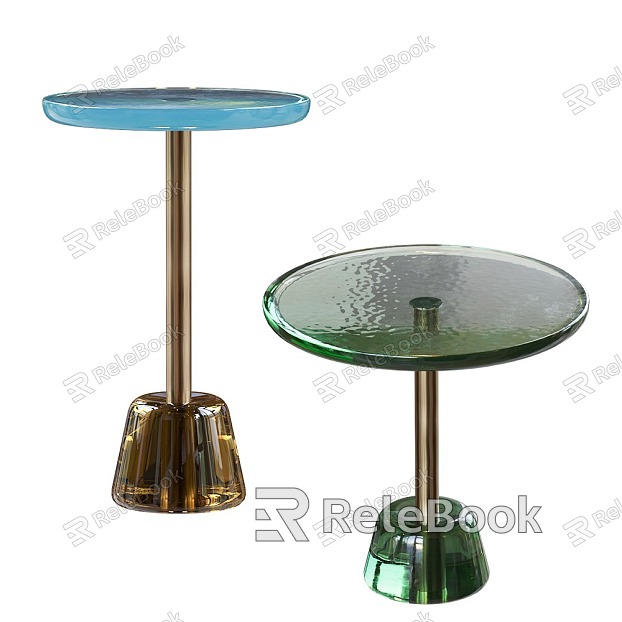 Side table, corner table, small coffee table model