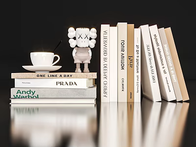 Modern Books and Magazines 3d model
