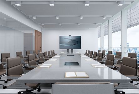 Modern Meeting Room Meeting Table and Chair 3d model