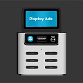 Digital Display Device With Ads Screen Power On Button And Multiple Slots 3d model