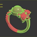 Elegant Rose Gold Ring With Pearl And Decorative Details Stylish Jewelry