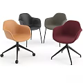 Modern Upholstered Chairs In Black Gray Beige And Burgundy With Metal Legs