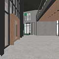 Modern 4S Dealership Showroom With White Cars Green Decor And Indoor Plants