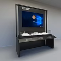 Institutional Solutions Display Kiosk With Large Screen And Product Samples
