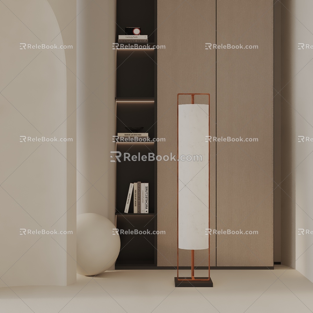 Modern floor lamp 3d model