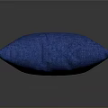 Blue Textured Fabric Decorative Pillow for Home Sofa and Living Room