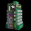 Sprite Branded Green Display Rack With Multiple Shelves And Bottled Drinks 3d model